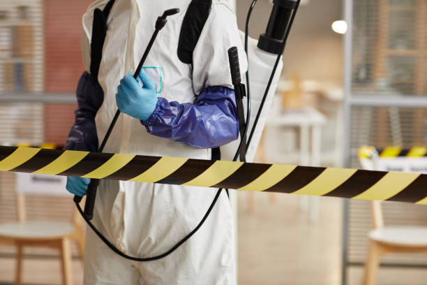 Professional Biohazard Cleanup technician working in Freeport, FL